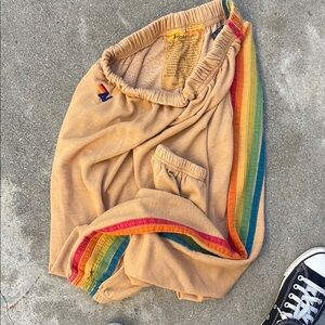 Aviator Nation Rainbow sweatpants